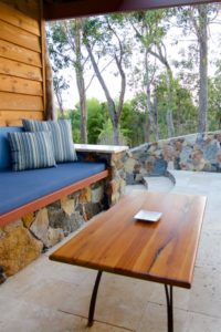 The outside lounge of Mira Villa