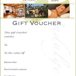 A gift voucher that is sent to the recipient.