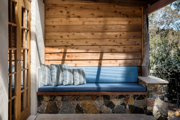 The solid outdoor lounch seat