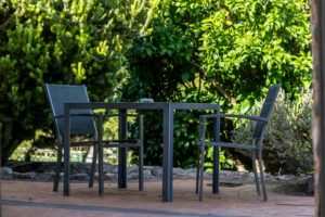 Gampi's outdoor seating area